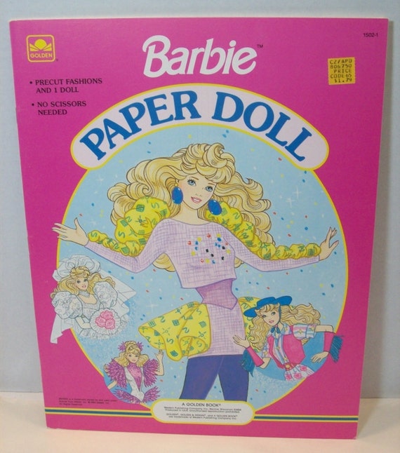 barbie paper doll book