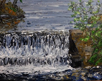 Glen Loch - Chippewa Falls, Wisconsin - Acrylic painting by Julie Miscera -  Palette Painting -