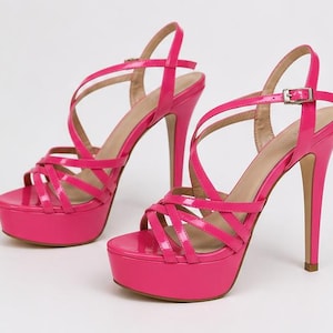 hot pink women's dress sandals Womens Shoes front patch pockets