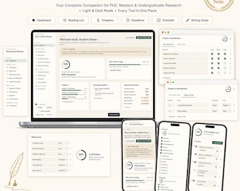 Planificateur de dissertation, Suivi de thèse, Modèle de dissertation pour doctorat, Rédaction de mémoire de master, Dernière année de licence