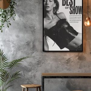 Timeless Gisele Bündchen Best of Show Model Print | 90s Supermodel Fashion Photography | Aesthetic Runway Wall Art | Dorm Decor Gift For Fan image 6
