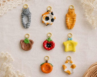 チェコ チャームセット ハンドメイド 248 チェコの猫のガラスクラッカーチャーム - Etsy 日本