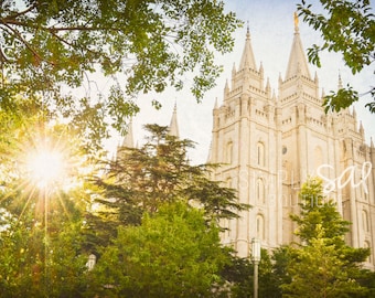 Salt Lake City Temple Picture - Digital Download Photograph - Printable