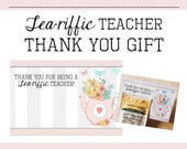 Teacher Appreciation Gift Tag - Thank You Gift Tag - Easy - Tea - Instant Download - Printable