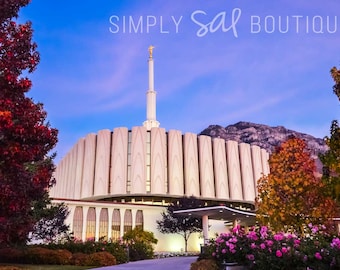 Provo LDS Temple Photograph - Fall - Digital Download - Printable