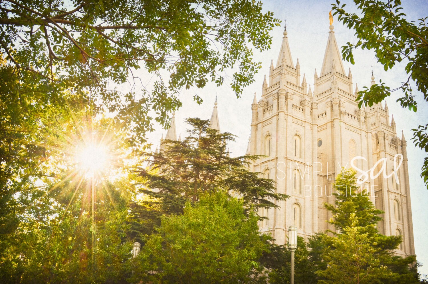 Salt Lake City Temple Picture - Digital Download Photograph - Printable, image size:1500x994