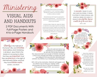 LDS Ministering Quotes - Handouts - Visual Aids - Relief Society - General Conference