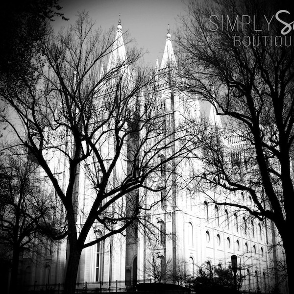 Salt Lake City Temple Picture - Digital Download Photograph - Printable