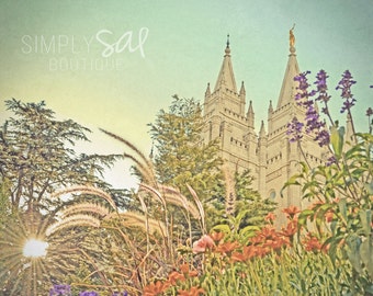 Salt Lake City Temple Picture - Digital Download Photograph - Printable