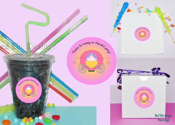 Build Your Own Party Set Pick From Stickers, Bags, Boxes and Party Cups. Princess Party Personalized Party Set. Princess Party Set Il_570xn