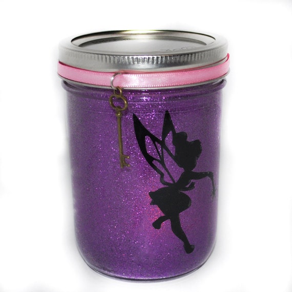Magic Fairy Jar Light, Fairy Night Light, Fairy House, Fairy Lantern, Fairy Mason Jar, Purple Fairy Mason Jar Il_570xn