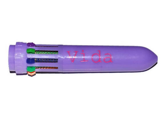 Personalized Multi Colored Pen, Purple Pen With Name Added, Graduation Gift, Father's Day Gift, Mother's Day Gift, Party Favors, Shuttle Pen Il_570xn
