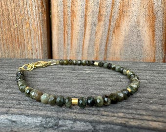 Pulsera con ágata musgosa