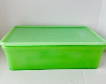 Jadeite Refrigerator Dish by McKee Glass Green Depression Glass Refrigerator Box