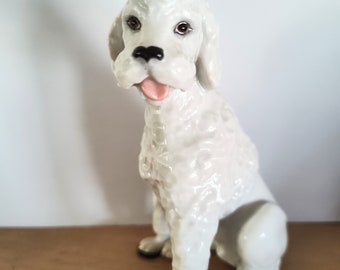 Vintage Poodle Dog Figurine Weir Austria