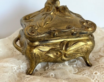 Art Nouveau Jewelry Casket Antique Jewelry Box