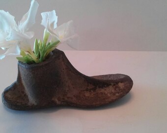 Antique Shoe Last Mold Industrial French Farmhouse Rustic Primitive