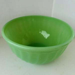 Jadeite Green 8 Inch Bowl Jadeite Glass Bowl