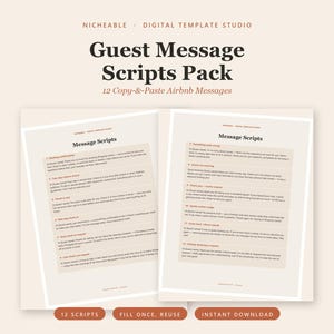 Modelli di messaggi per gli ospiti di Airbnb / 12 script per gli host da copiare e incollare (PDF)
