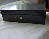 Box metal cash box deed box money box storage container home storage box
