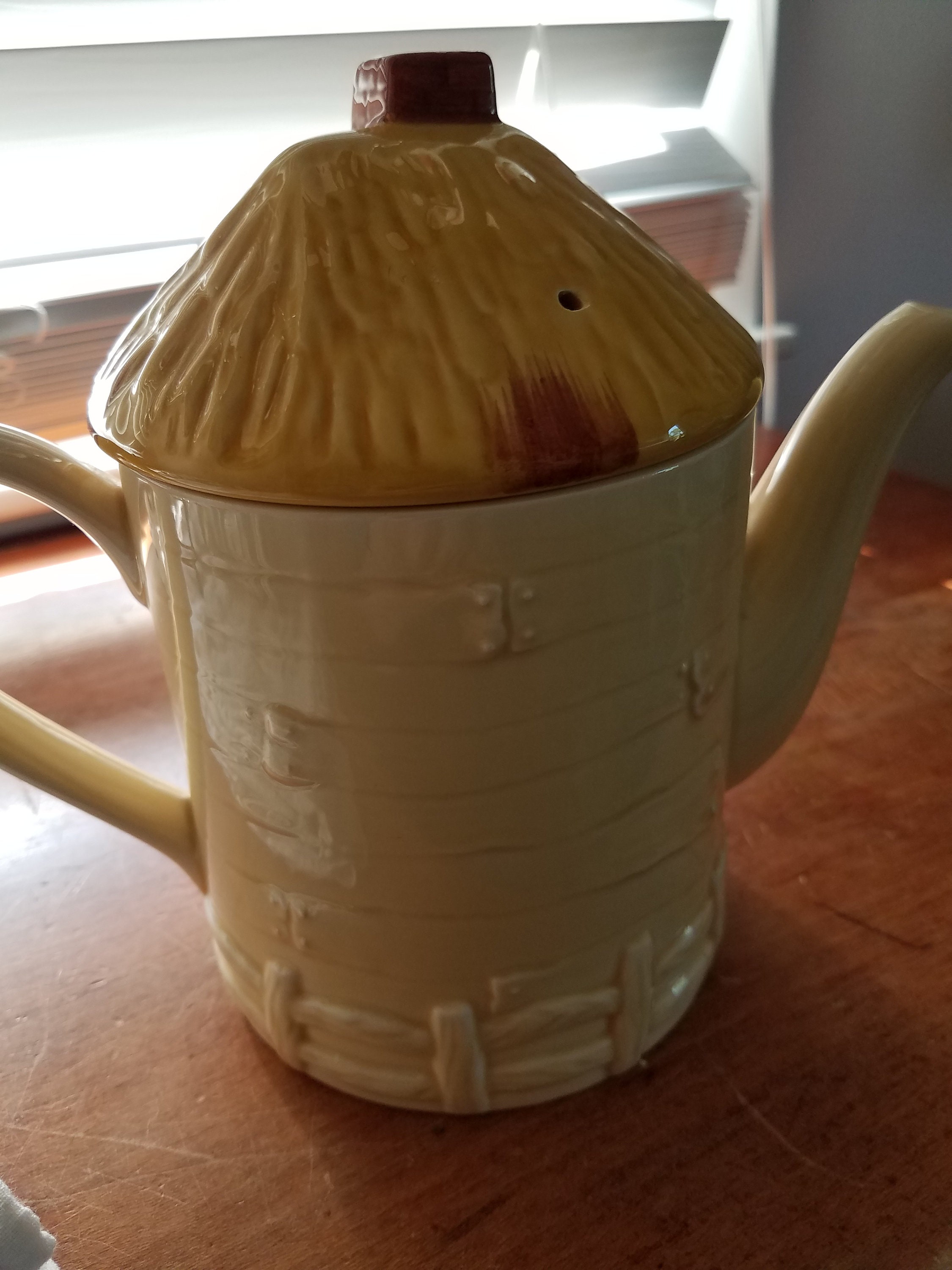 Teapot ceramic made in Japan vintage teapot cottage chic retro Etsy