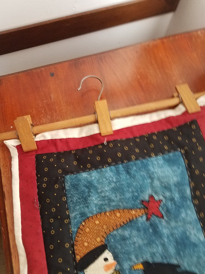 Quilted Wall Hanging Wall Decor Hanger Attached Hand Made Etsy