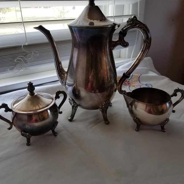 Silverplate Coffee Set - Etsy