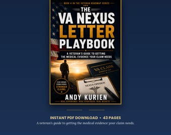 The VA Nexus Letter Playbook | VA Disability Claim Guide | Nexus Letter Templates & Doctor Packet | Veteran-Owned | Digital PDF Download