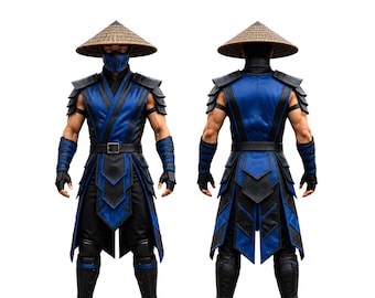 Handcrafted Leather Sub Zero Costume: Mortal Kombat Ninja Cosplay Armor - Cosplay Commission