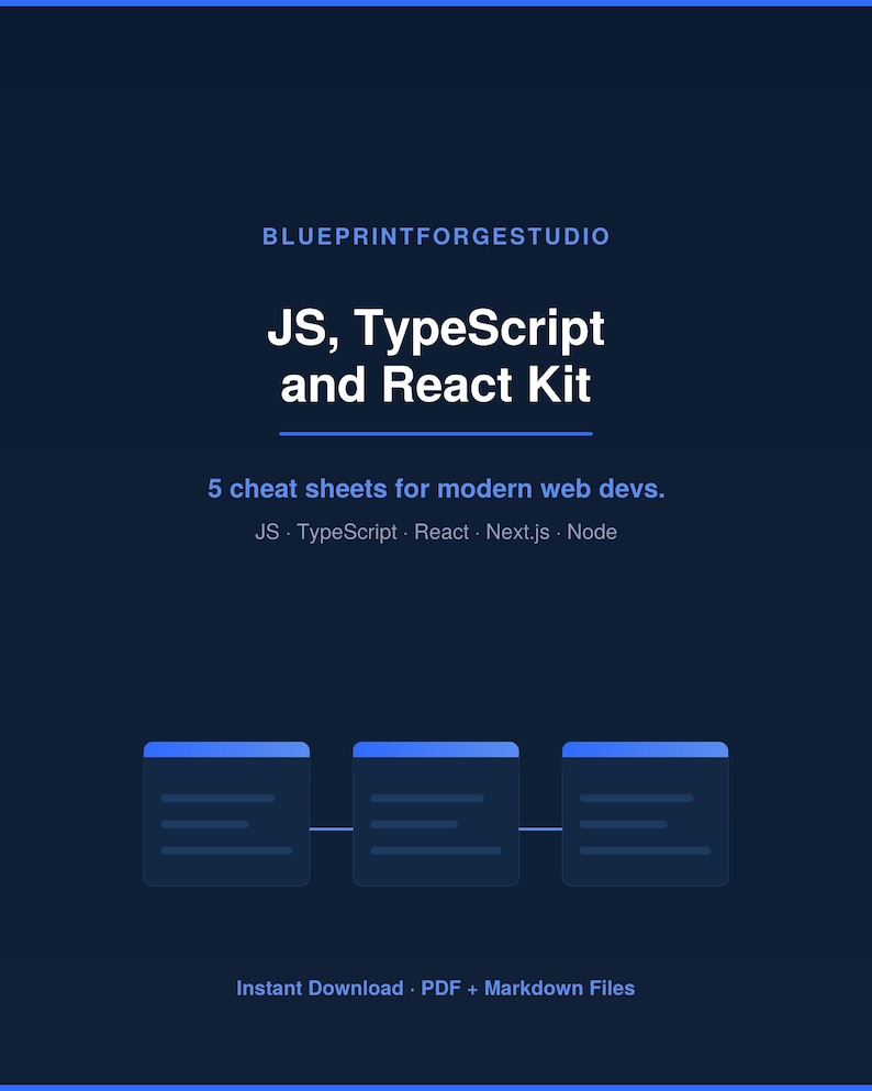 JavaScript、TypeScript、React チートシートキット | Next.js および Node.js Express チートシート | Web 開発者向けクイックリファレンス 画像 1