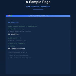 JavaScript、TypeScript、React チートシートキット | Next.js および Node.js Express チートシート | Web 開発者向けクイックリファレンス 画像 3
