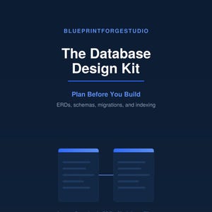Kit de diseño de bases de datos / Plantillas de diagramas entidad-relación (DER), planificación de esquemas y listas de verificación de migración / Guía de planificación de bases de datos SQL para desarrolladores