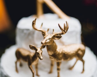deer cake topper etsy