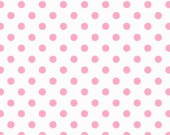 Polka Dot Seamless Pattern | Pink Classic Dots PNG SVG (Digital Download)