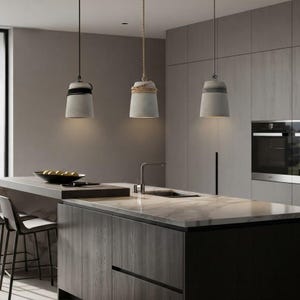 Scandinavian Pendant Light, Japandi Hanging Lamp, Modern Chandelier, Minimalist Ceiling Light, Dining Room Lighting