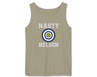 Nasty Nelson target logo Tank Top | Vintage-style graphic pickle ball tee