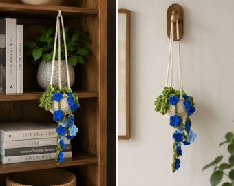 Handmade Crocheted Hanging Plant