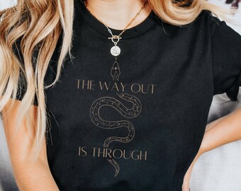 Mystical shirt, snake shirt, witchy vibe, goth gift, witchcraft, occult, spiritual, spiritual shirt, witchy clothing, spiritual t shirt