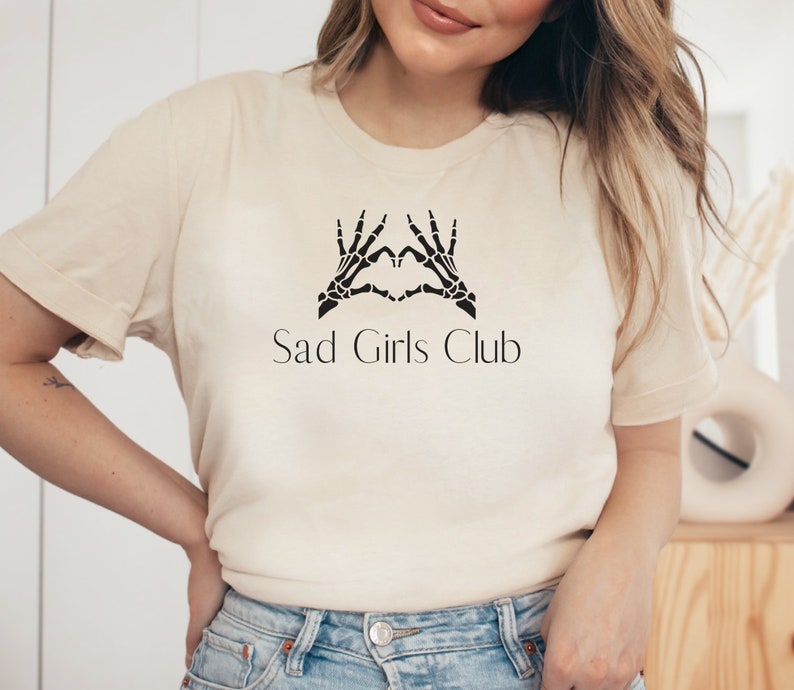 Sad Girls Club Shirt, Aesthetic Shirt, Funny Halloween Shirt, Spooky ...