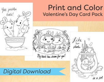 DIGITAL DOWNLOAD: Anniversary Card Pack, Love cards, Printable Cards, Cute Printable Cards, Coloring Cards, Unique Cards, instant