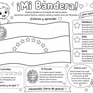 Conoce los elementos de la bandera de Venezuela