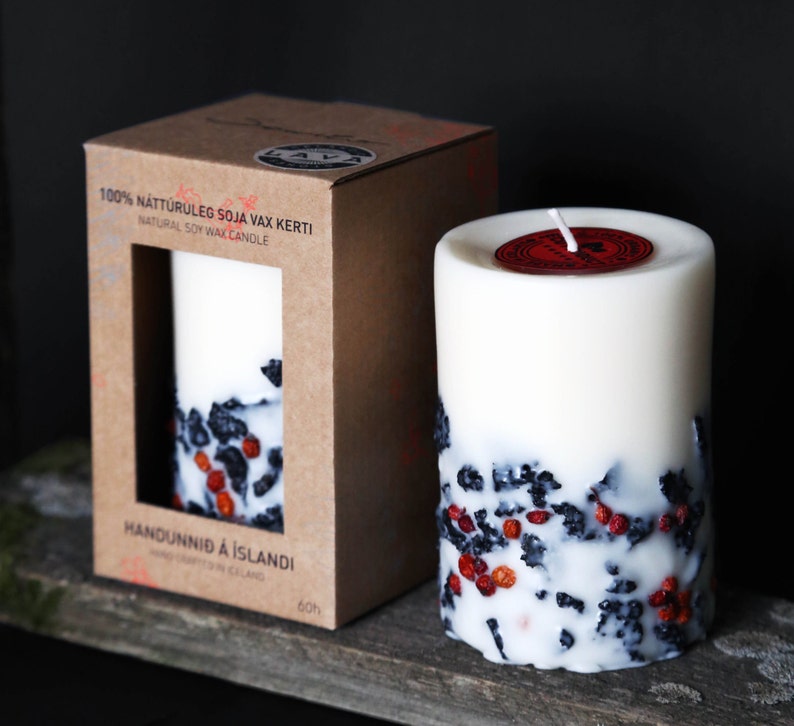 Genuine Icelandic Soy Wax Candle. Rowan berries and 2000 years image 1