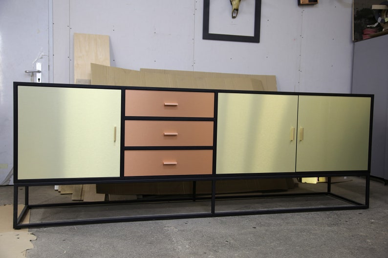 Sideboard Reykjavik. Brass Bronze Copper Sideboard. Luxury Etsy