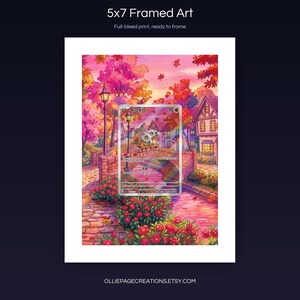 Cubone 407/07 5x7 full-bleed framed art print, ready to frame, Gem Pack Volume 3