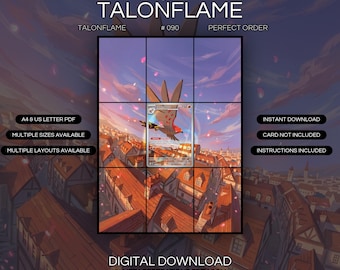 Talonflame 090/088 Stampa artistica estesa / Espositore per raccoglitore Perfect Order (Download digitale)