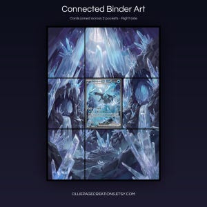 Collector bundle feature overview for Kyurem EX extended binder art — binder page grids plus 8x10