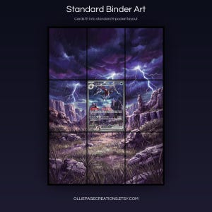 Hydreigon EX 169/086 extended art 3x3 grid layout, full 9-pocket binder page display printable, White Flare collector insert