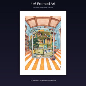 Litten 167/162 4x6 full-bleed framed art print, ready to frame, Temporal Forces