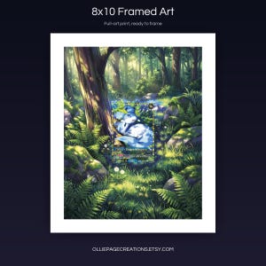 Chillet BP01-025-SSP 8x10 full-art framed print, ready-to-frame extended art wall display, Dawn of Palapagos