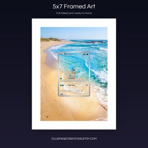 Squirtle 170/165 5x7 full-bleed framed art print, ready to frame, S&V 151
